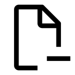 Document Subtract SVG Icon